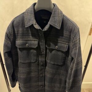 Banana Republic Plaid Shirt Jacket